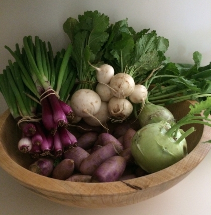 Root Vegetables in bowl